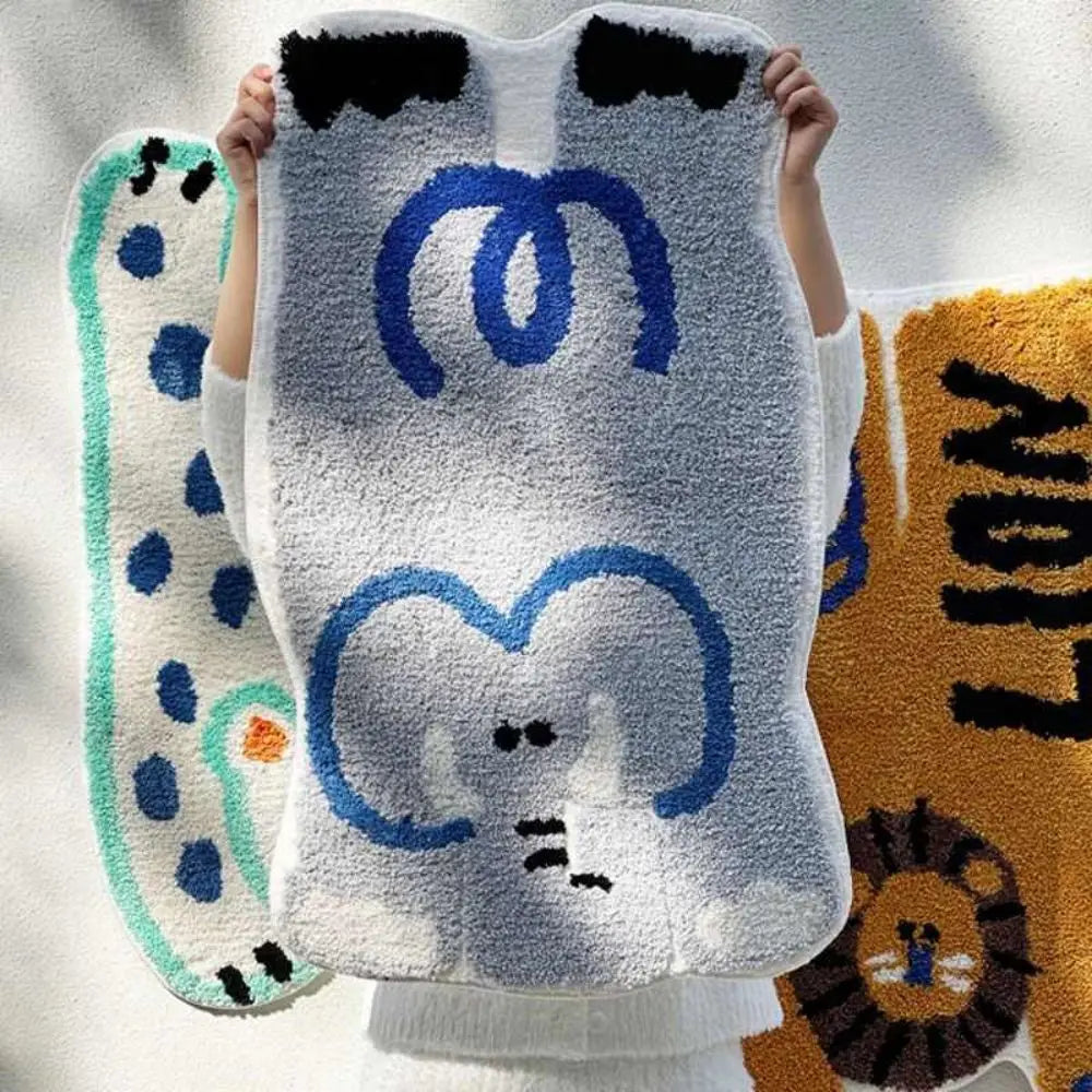 Cartoon Animal Cashmere Rug