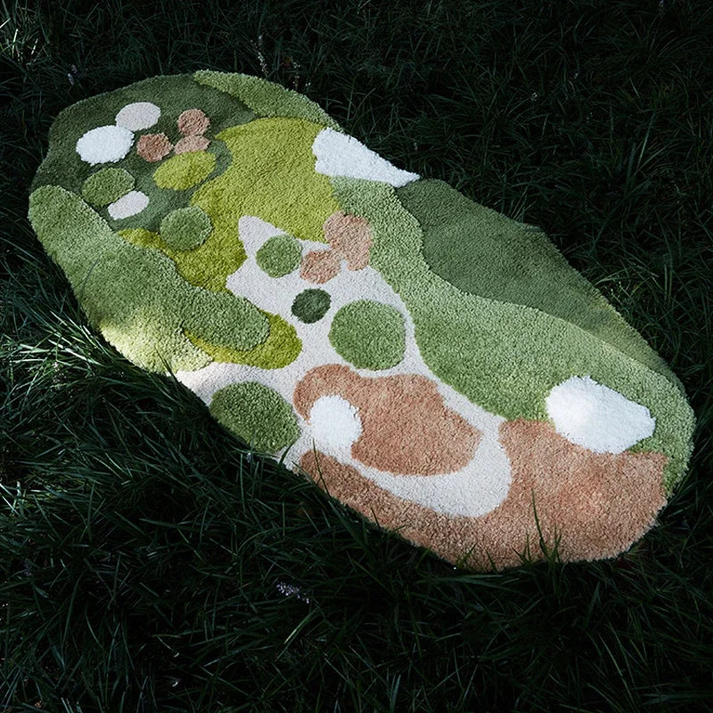 Moss Imitation Cashmere Rug