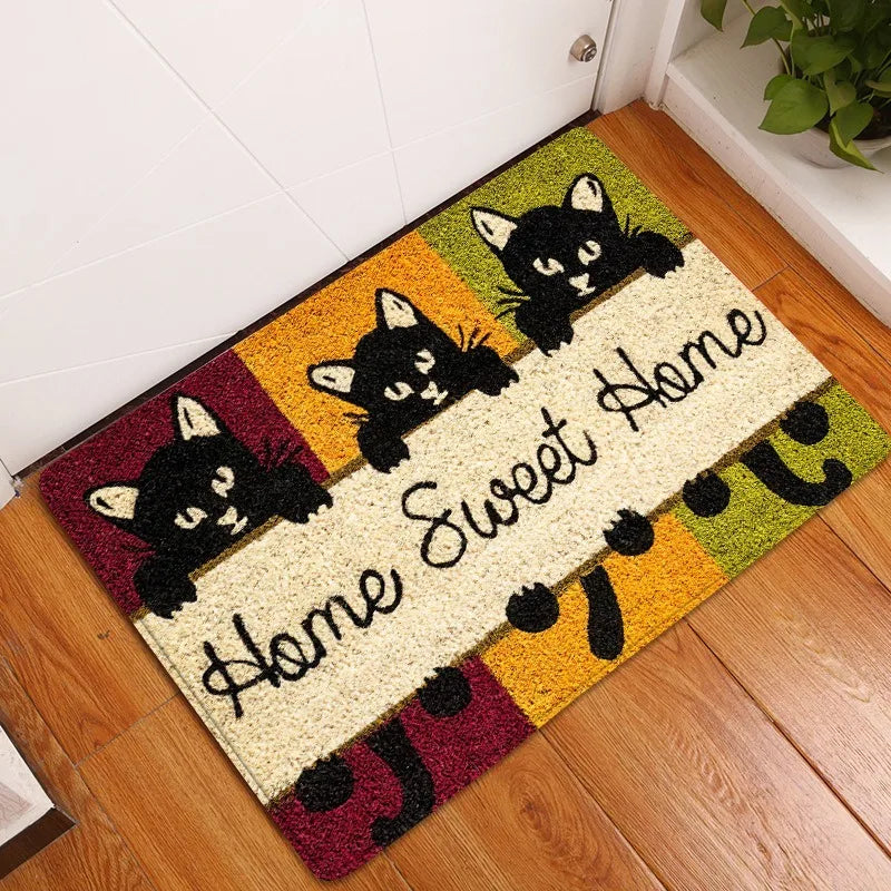 Hi Bye Cats Doormat