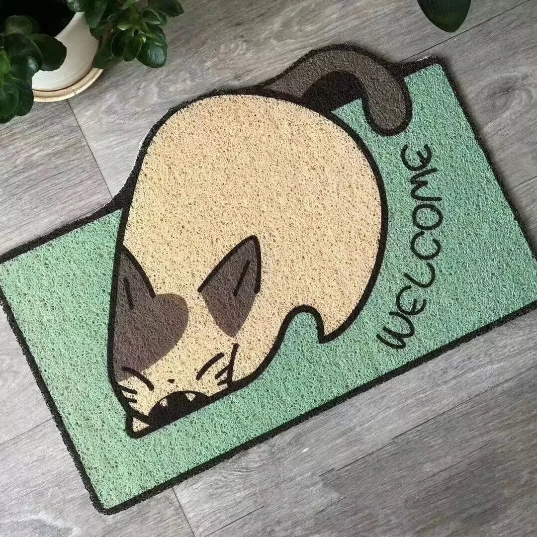 Cartoon Corgi Welcome Doormat