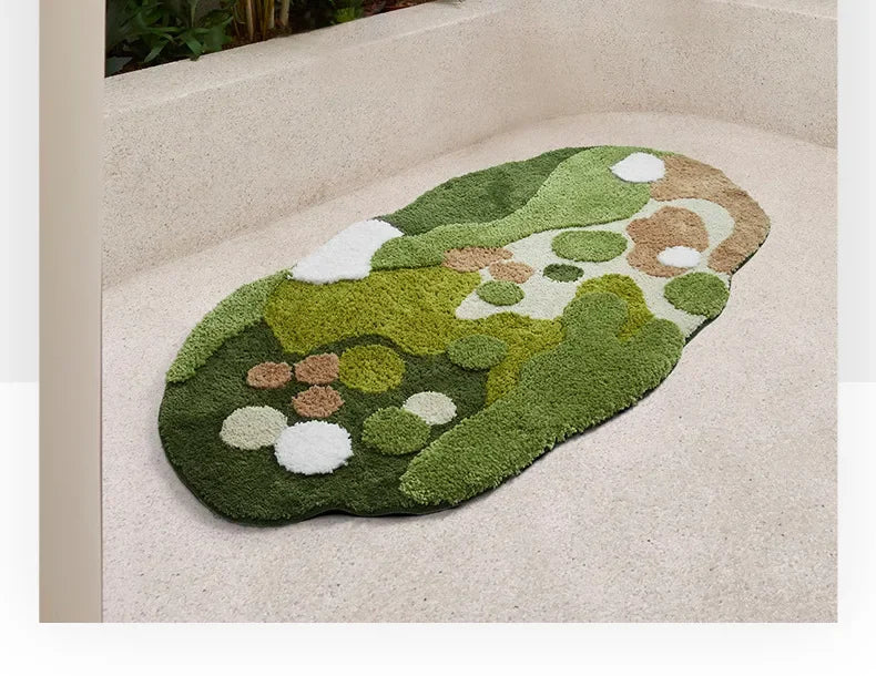 Moss Imitation Cashmere Rug