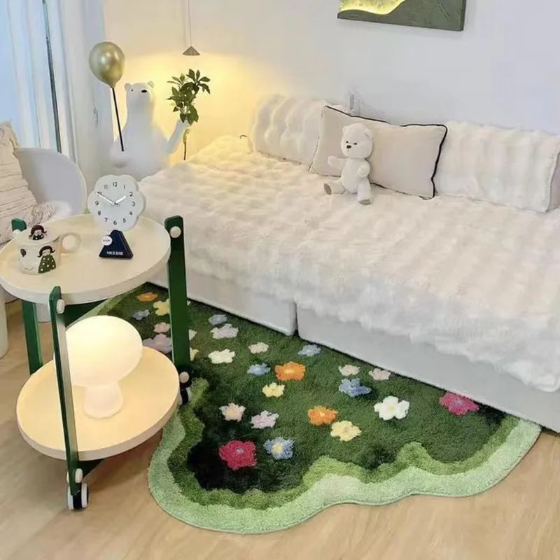 Absorbent Floral Area Rug
