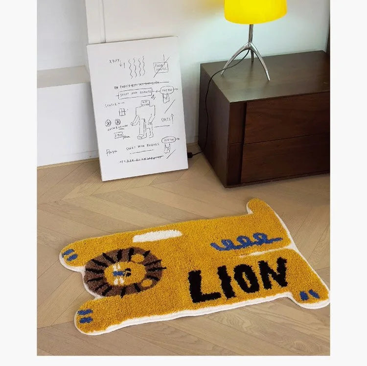 Cartoon Animal Cashmere Rug