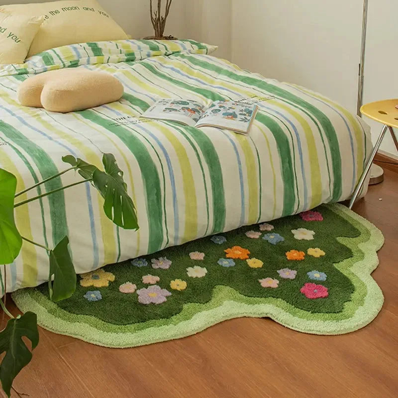 Absorbent Floral Area Rug