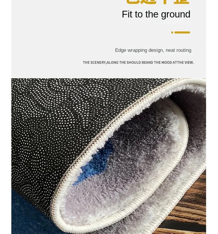 Simple Flower Cashmere Carpet