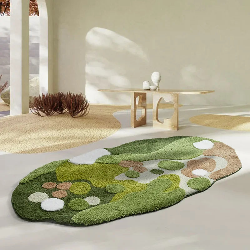 Moss Imitation Cashmere Rug