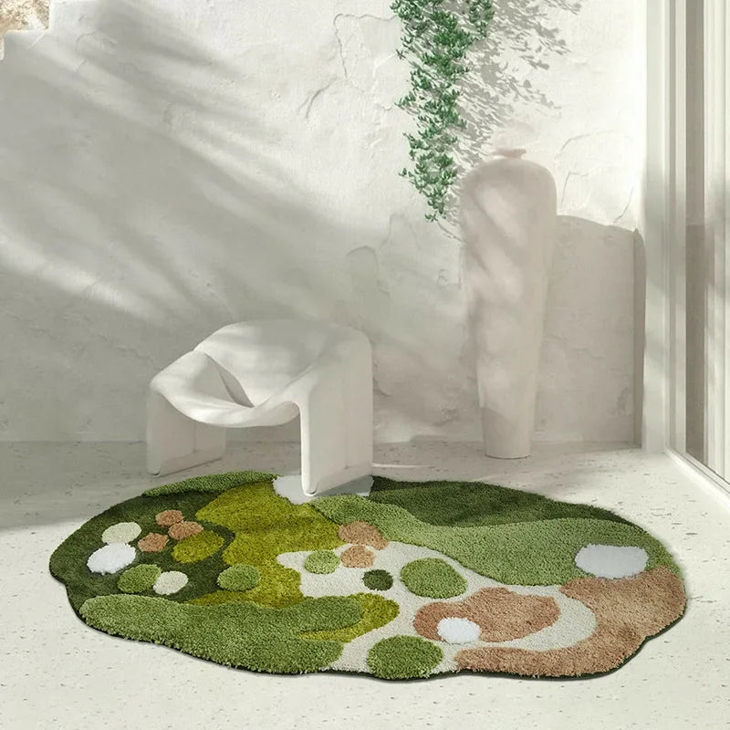 Moss Imitation Cashmere Rug