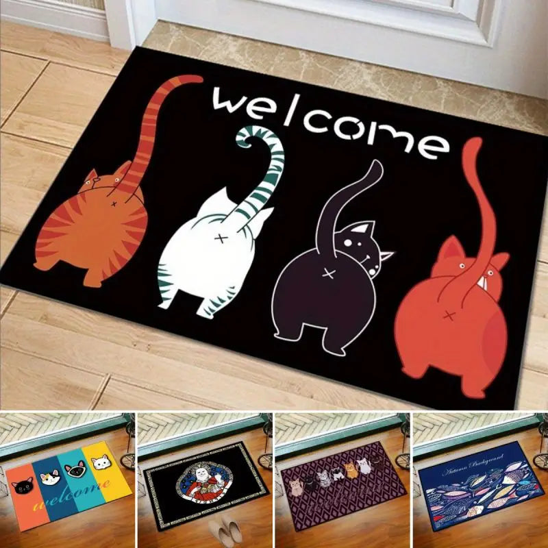Cartoon Cat Pattern Mat