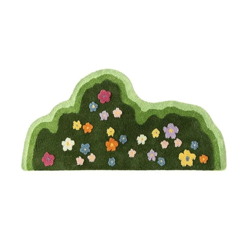 Absorbent Floral Area Rug