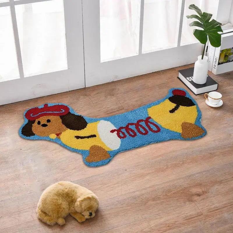 Hugging Cat Bathroom Rug