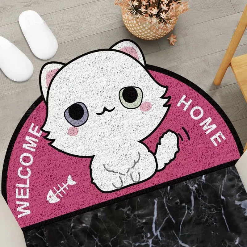 Cartoon Semicircle Entrance Mat