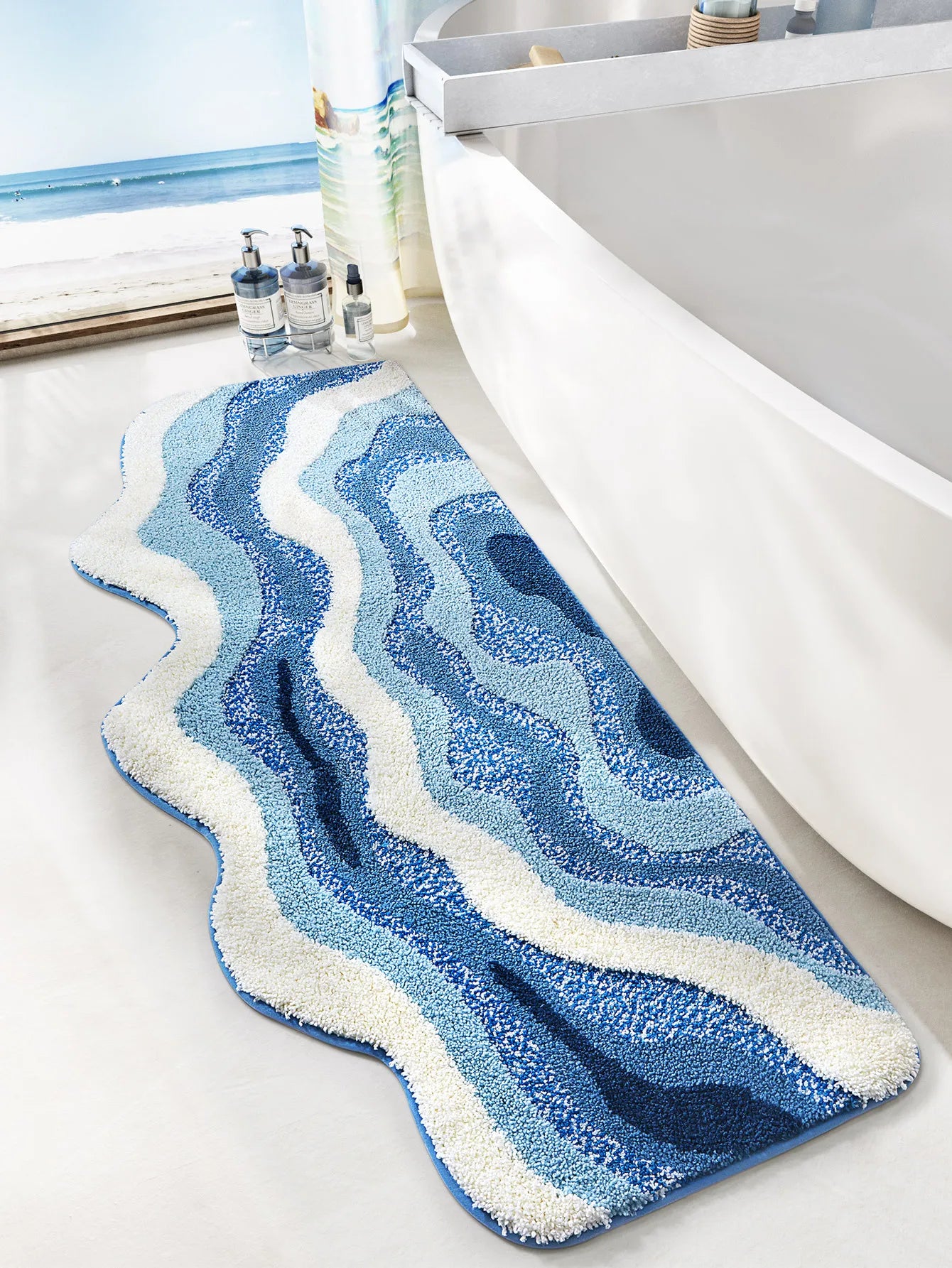 Hand-Tufted Wave Area Rug