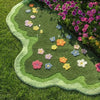 Absorbent Floral Area Rug