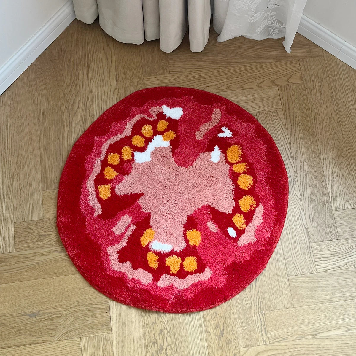 Tomato Fruit Tufted Rug