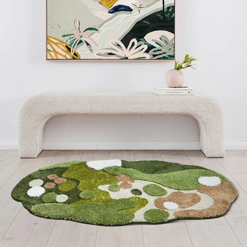 Moss Imitation Cashmere Rug