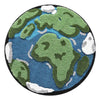 Cartoon Earth Round Rug