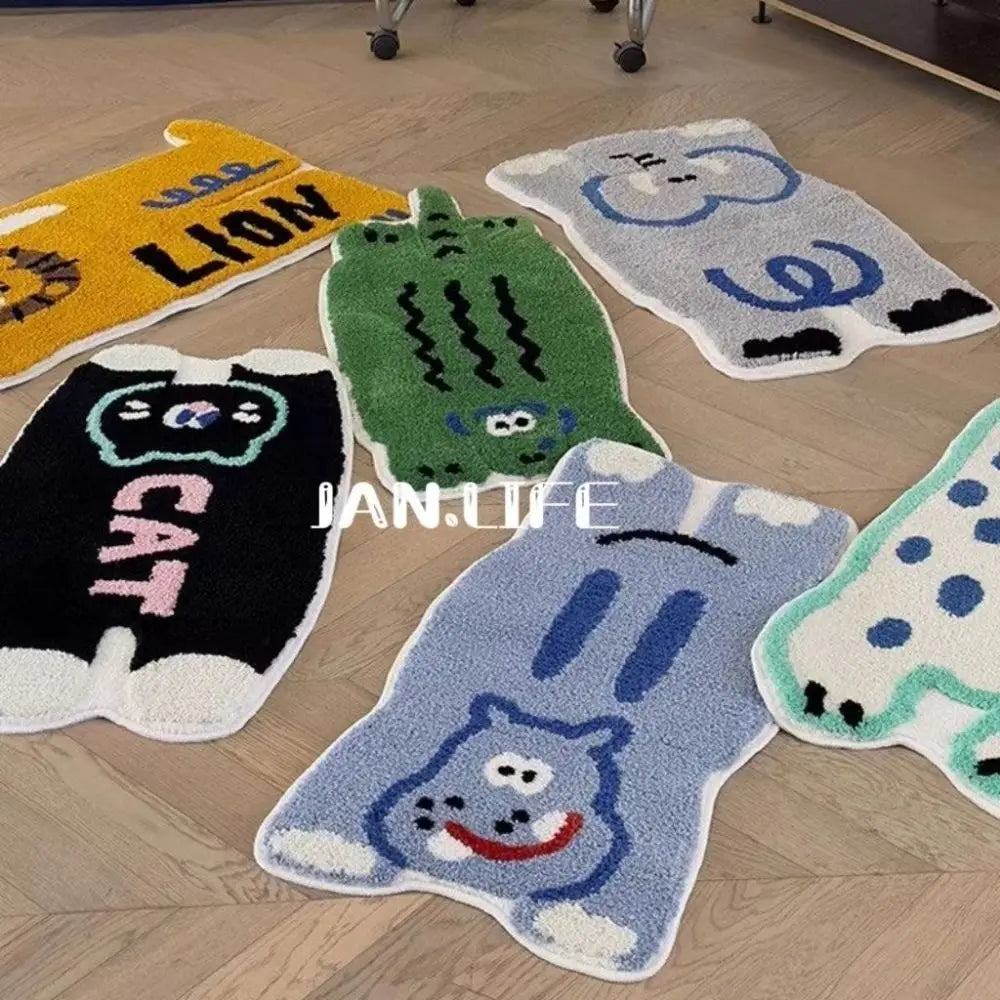 Cartoon Animal Cashmere Rug