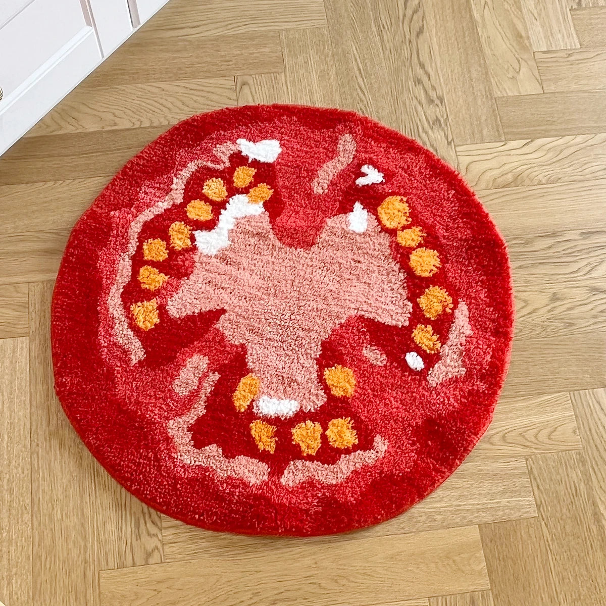 Tomato Fruit Tufted Rug