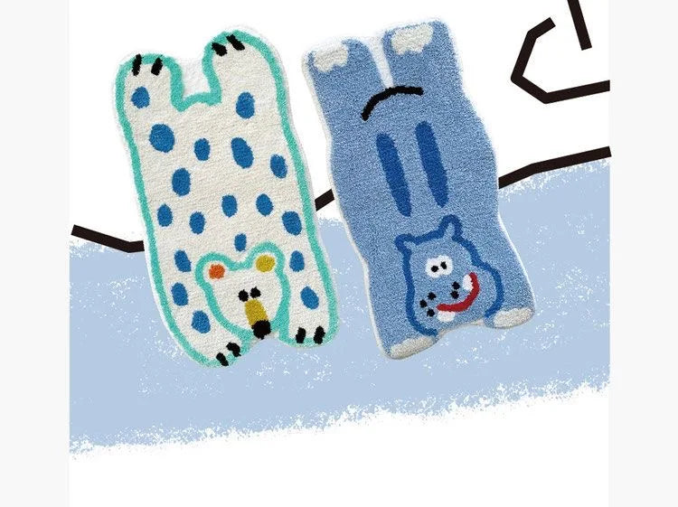 Cartoon Animal Cashmere Rug