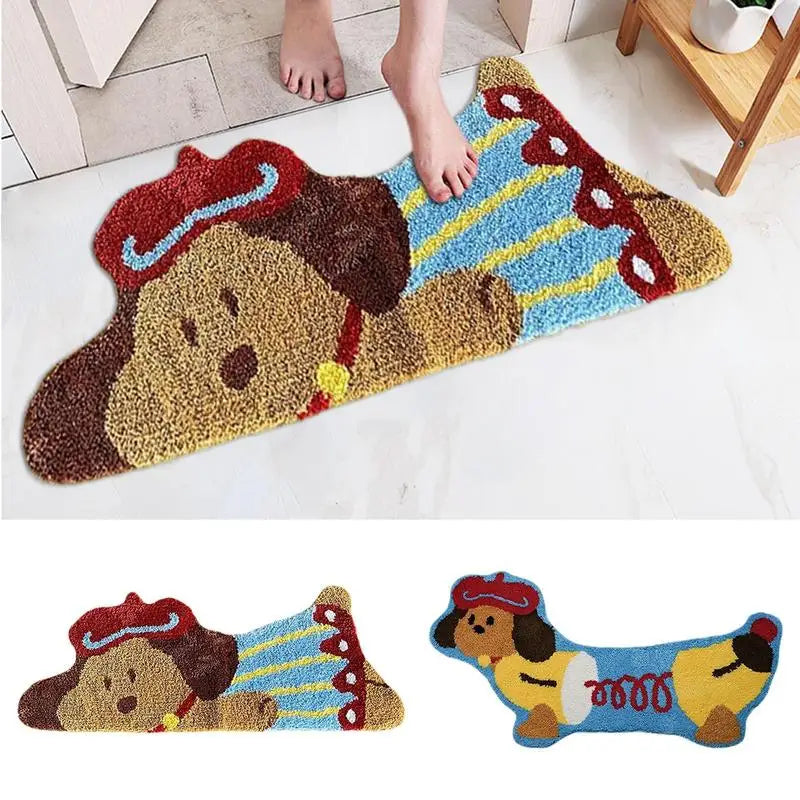 Hugging Cat Bathroom Rug