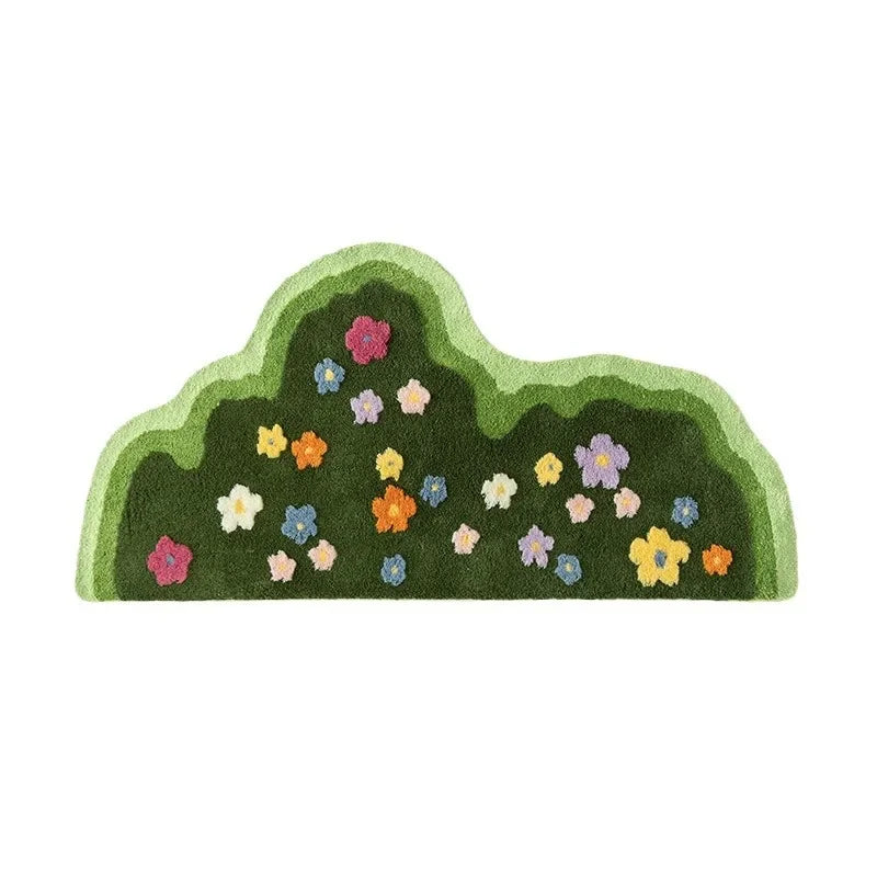 Absorbent Floral Area Rug