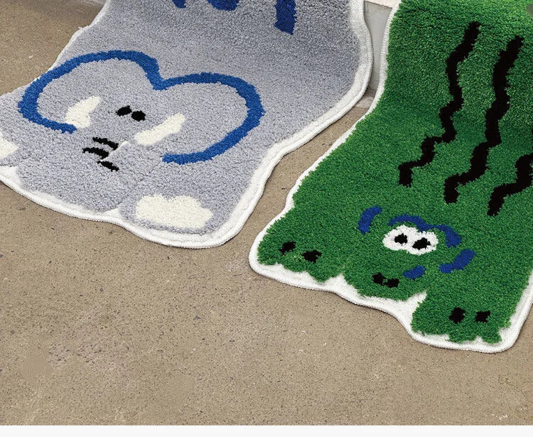 Cartoon Animal Cashmere Rug