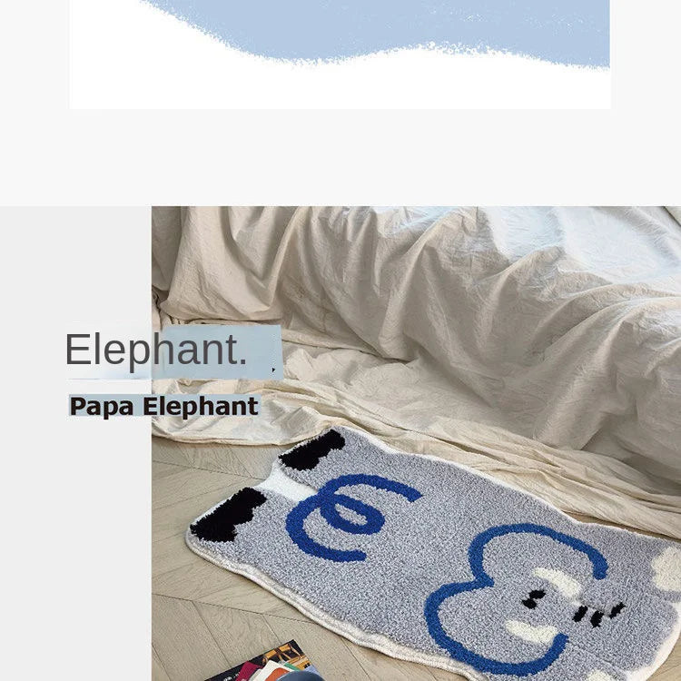 Cartoon Animal Cashmere Rug